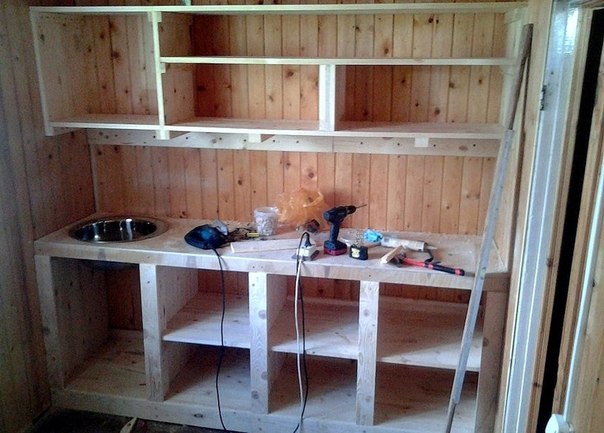 Самодельная кухня из дерева фото Самодельная кухня из дерева фото