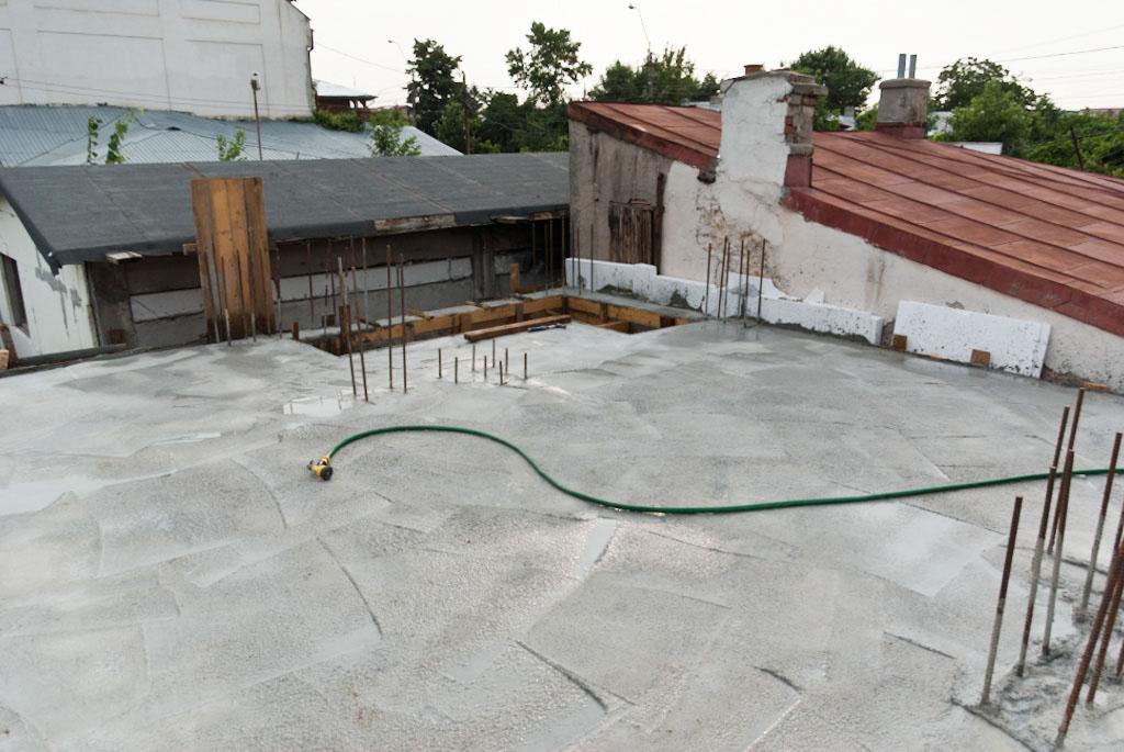 как заливают потолок бетоном