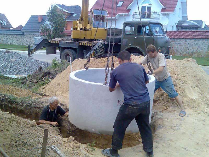 Выгребная яма из бетонных колец Выгребная яма из бетонных колец