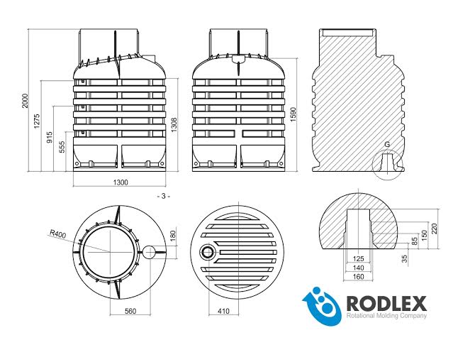 Чертёж кессона для скважины RODLEX KS2
